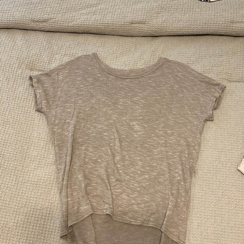 Size S knitted grey shirt sleeve top
